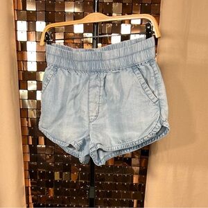 American Eagle Light Wash Denim Lightweight Shorts Size XS* small discolouration